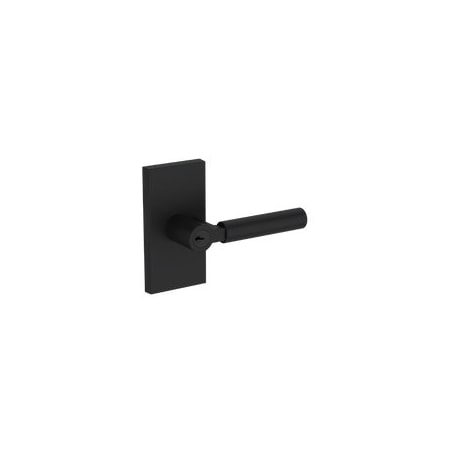 Baldwin Residential Door Levers Keyed Entry Reversible Satin Black ENLKFCFR190