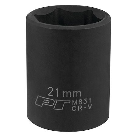 Performance Tool 1/2 In Dr. Impact Socket 21Mm Socket Imp 21Mm, M831 M831