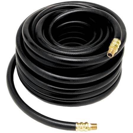 Performance Tool 3/8 in. x 25 ft. Rubber Air Hose, 300 PSI, Abrasion and Kink Resistant M601P