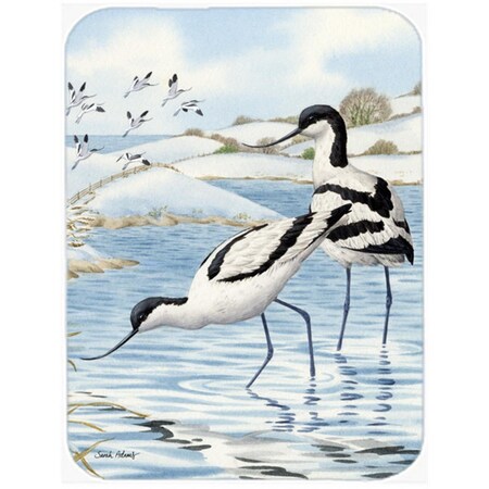 Carolines Treasures Avocets Glass Cutting Board- Large ASA2056LCB