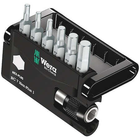 Wera Bit-Check 7 Hex-Plus 1, 7 pieces 5056168001