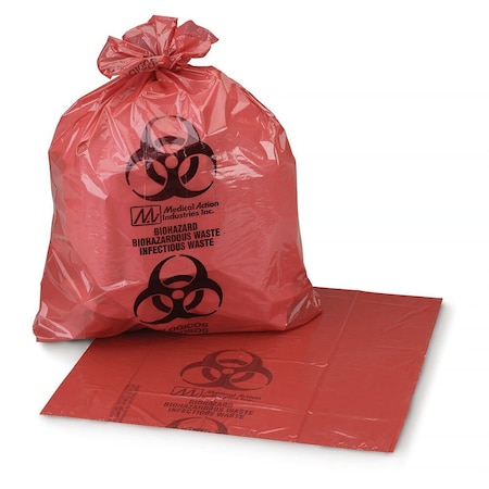 Ultra-Tuff Infectious Waste Bag, 7-10 gal, 250PK 03-4550