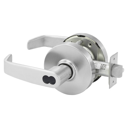 Sargent Grade 1 Classroom Cylindrical Lock, L Lever, L Rose, SFIC Disposable Construction Core, Satin Chrom 70-10XG37 LL 26D