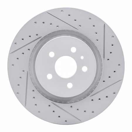 Dynamic Friction Co DFC Geoperformance Rotor - Drilled and Slotted 830-55006R