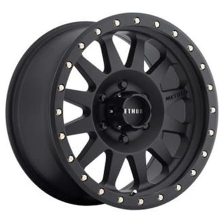 Method Race Wheels 17 x 8.5 in. Double Standard 6 on 5.5 Bolt Patten 4.75 in. Back Space, Matte Black MRWMR30478560500