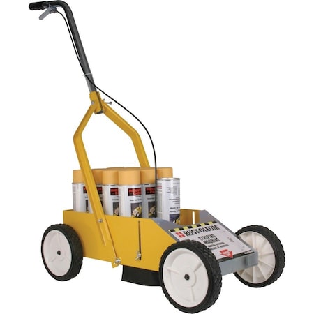 Rust-Oleum High Performance Paint Striping Machine, Adjustable Line Width 2-4 in, Multi-Terrain Wheels, Steel 2395000