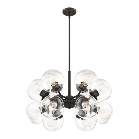 Designers Fountain Meridian 12 Light Chandelier 912812-SB