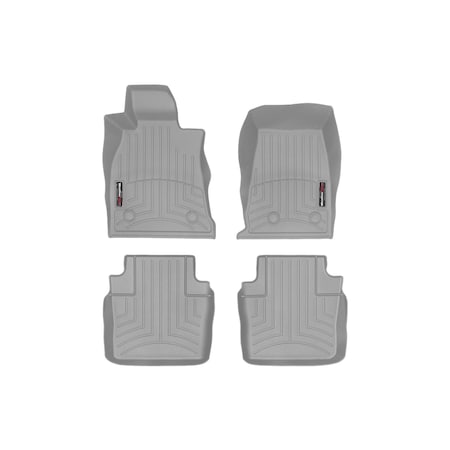 Weathertech Grey, Front and Rear Floorliners 461610-1-2