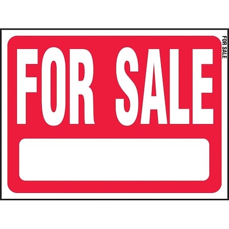Hy-Ko Real Estate Sign, For Sale, White Legend, Plastic, 24 in W x 18 in H Dimensions RS-604