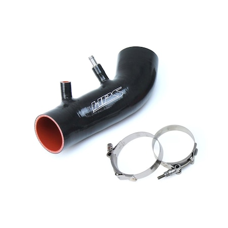 Hps Performance High Temp Reinforced Silicone Air Intake Hose Kit, Black, 87-68420-BLK
