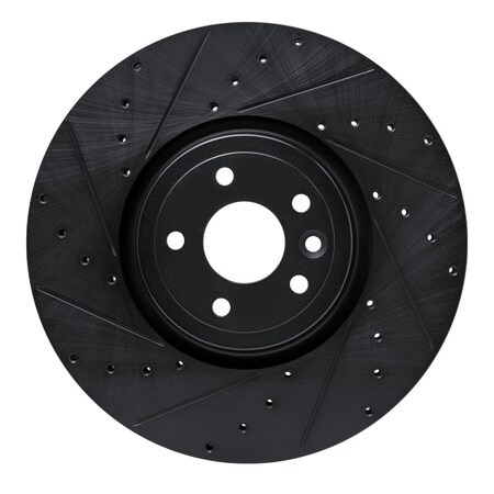 Dynamic Friction Co DFC Brake Rotor - Drilled and Slotted - Black 633-20032L