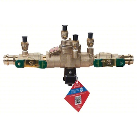 Watts Reduced Pressure Zone Backflow Preventer 3/4 LF009M3-QTw/press-FS