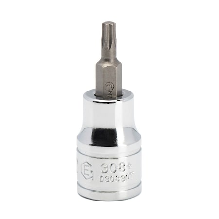 Genius Tools 3/8in Dr. T-30 Star Bit Socket 50mmL 308+6130