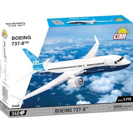 Cobi Boeing 737-8 Airplane Block Set Blue/White 340 pc COBI-26608