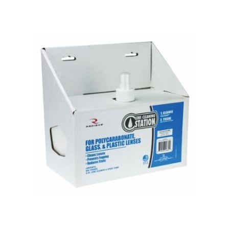 Radians Lens Cleaning Station, 8 oz Spray Pump Lens Cleaner/600 Tissues 292-LCS080600
