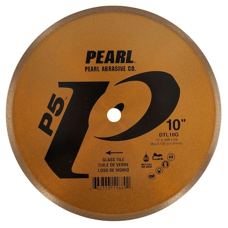 Pearl P5 Glass Tile Blade 10in x .048x5/8in, 7mm DTL10G