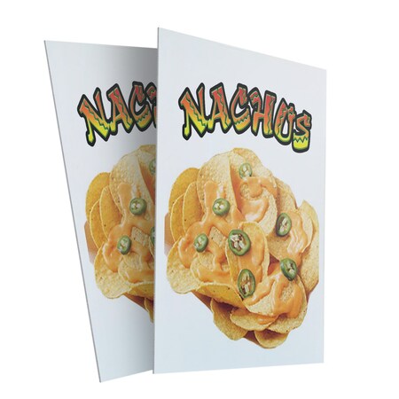 Signmission Nachos, Plastic Signs Only 24 Inch x 36 Inch, Corrugated Plastic, 2PK CSB-2436-2PACK-Nachos 1