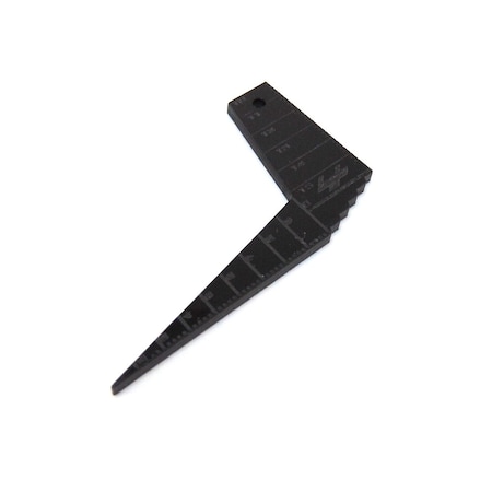 Bojo Tools Plastic Metric 90-Degree Gap Gauge Tool (Black) GTR90-M-PMMA-BK