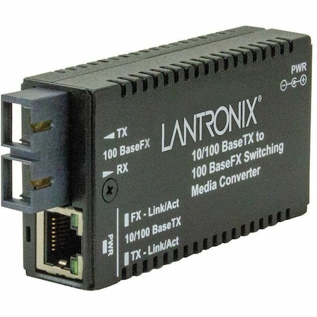 Transition Networks MINI 10/100BASETX TO 100BASEFX SWITCH, SC MM 2KM W/NA M/E-PSW-FX-02(SC)-NA