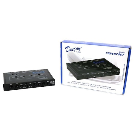 Deejay Led Ideal for controlling mids and highs into separate amps from one head unit or a second source with TBHEQ7007