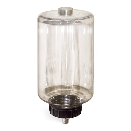 Oil-Rite PurgeX Accessories - Polycarbonate Reservoirs - 1/2 gal, 1/4in. Male NPT, Pipe Mount B1748-0646B1W
