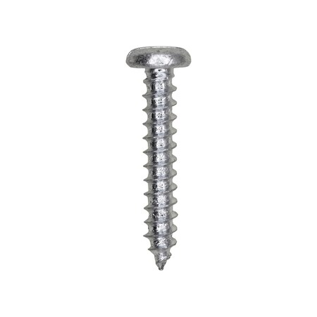 Slotted Pan Head Tapping Screw 8 x 1in Zinc, 100PK