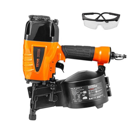 Vevor Coil Siding Nailer 1-1/4 in to 2-1/2 in 15 Degree Pneumatic Nail Gun CN65