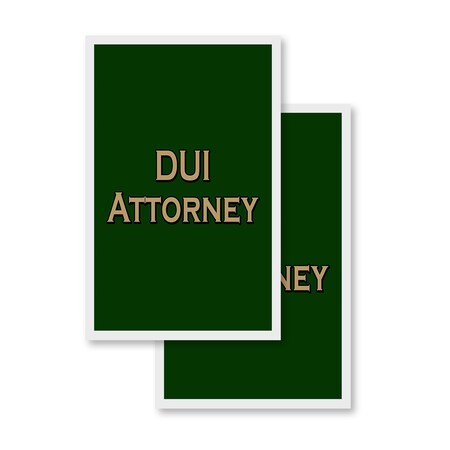 Signmission Dui Attorney, Vinyl Decals Only 24 Inch x 36 Inch, Vinyl Decal, 2PK DSB-2436-2PACK-Dui Attorney