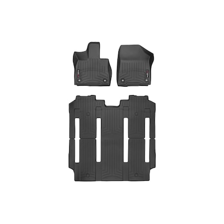 Weathertech Black, Front and Rear Floorliners 441641-1-2