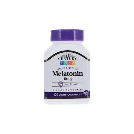 21St Century Melatonin Quick Dissolve, 10mg, Cherry, 120PK 40985027503
