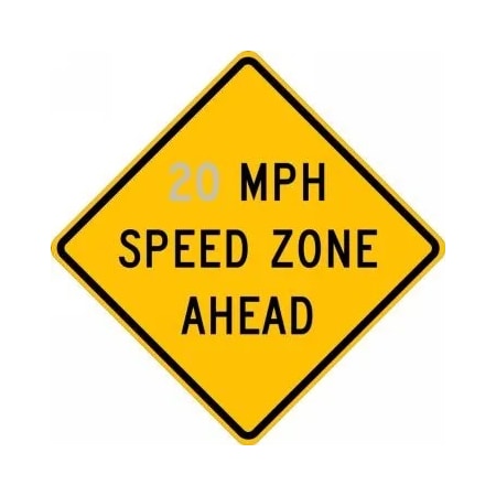 Accuform SPEED LIMIT SIGN MPH SPEED ZONE FRW63815RA FRW63815RA