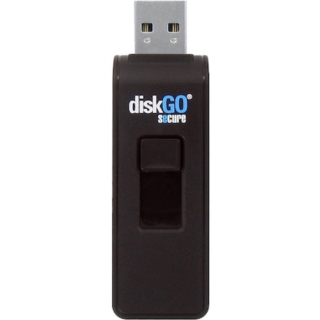 Edge Memory EDGE 64GB DiskGo Secure Pro USB 3.0 Flash Drive - 64 GB - USB 3.0 - 256-bit AES - Lifetime Warranty PE242978