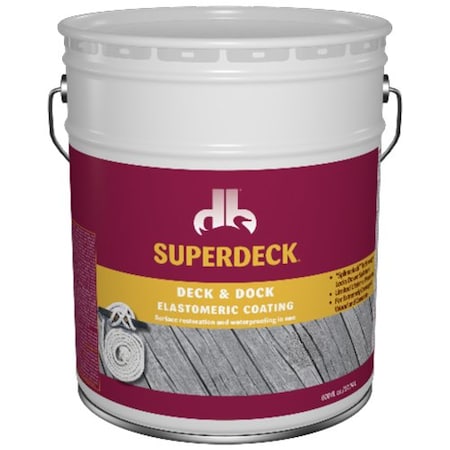 Duckback 5 Gal Duckback 3106 Gray Superdeck Deck And Dock Elastomeric Coating 3106