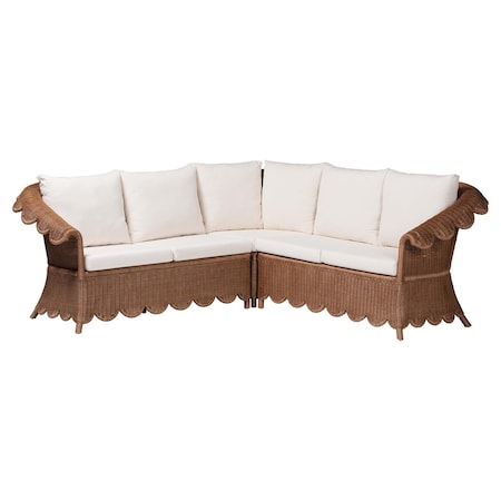 Bali & Pari Detta Natural Rattan Sectional Set, Set of 3 263-14478-14479-14481-ZORO