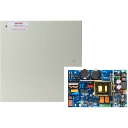 Securitron Power Supply, Steel, 14" L, 14" W, 4.75" H AQD4