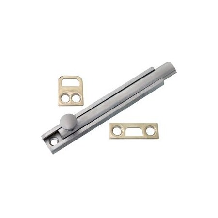 Trimco Surface Bolt 4in, 626/US26D Satin Chrome 4874.626