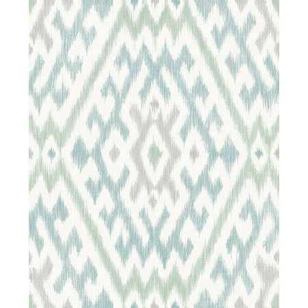 A-Street Prints Solola Aqua Ikat Wallpaper 4146-27236