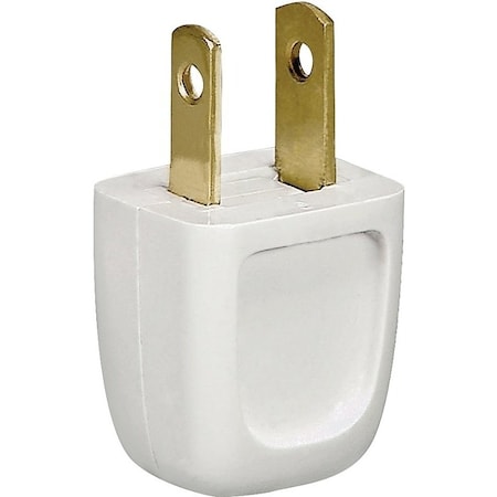 Eaton Wiring Devices Straight Blade Plug, 1-15P, 10 A, 125V AC, 2 Pole, Non-Grounded BP2601-6W-SP