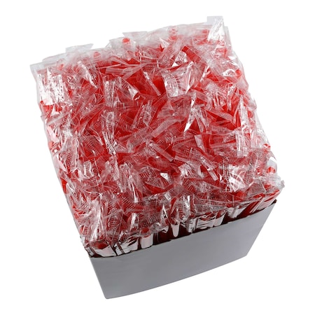 Empress Jumbo Spoon Straw Film Wrapped 10.25" Red Boxed ESS10