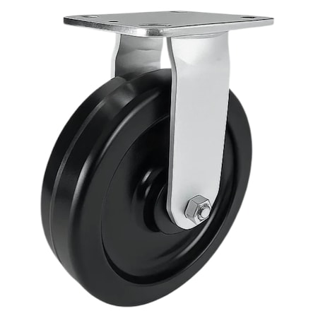 Hyw Products Heavy Duty Caster 8in Phenolic Wheel, Rigid 40-80R-A1-PH