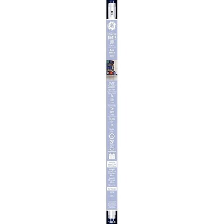 Ge Linear Bulb, T8 Lamp, 20 W Equivalent, Bi-Pin Lamp Base, Frosted 37151