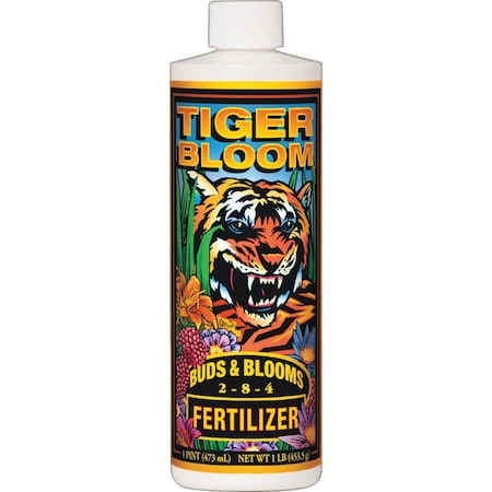 Foxfarm Tiger Bloom 1 Pt. 2-8-4 Concentrate Liquid Plant Fertilizer FTBP
