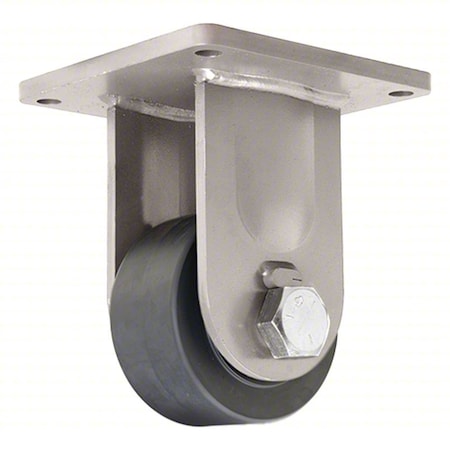 Hamilton Plate Caster, Rigid, Nylon, 9"H R-ZFMD-64NYB