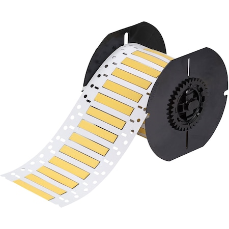 Brady B33 Series Low Smoke Zero Halogen PermaSleeve Heat Shrink Tubing, 0.187 in. Dia x 2 in. W, Yellow B33D-187-2-7641Y