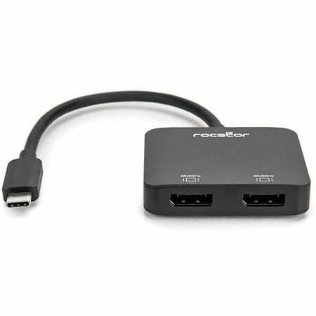Rocstor USBC TO DUAL DISPLAYPORT ADAPT Y10A201-B1