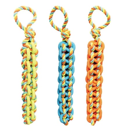 Chomper Dog Toy, Braided Rope, Thermoplastic Rubber WB15530
