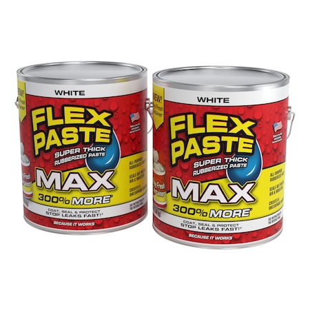 Flex Seal Flex Paste Max White 12 lb, 2PK PFSMAXWHT01