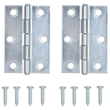 Prosource Cabinet Hinge, Steel, Zinc, Fixed Pin, 180 deg Range of Motion, Full Mortise Mounting, 20 Pair lb LR-050-PS