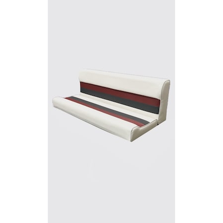Horizon Mfg Premium Series 55 Pontoon Bench Seat Cushion Set ONLY White/Red/Charcoal 3012-AAEC