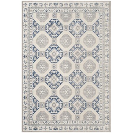 Safavieh Patina Power Loomed Rectangle Rug, Blue - Ivory, 5 ft. 1 in. x 7 ft. 6 in. PTN320D-5